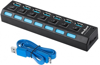 Hub Usb 3.0 7 Porturi Rebel 