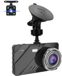 Camera dubla auto DVR Full HD inregistrare automata 4 inch 