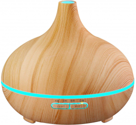 Difuzor Aromaterapie si Umidificator ZAMO cu Ultrasunete 4 Programe Lumini LED Telecomanda