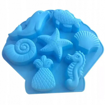 Forma de Turnat Zamo DYI din Silicon Pestisori si Fructe de Mare Albastra