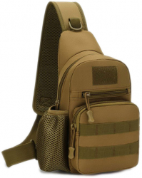 Geanta Sling Militara Zamo and reg 5x Buzunare Material Impermeabil Capacitate 5L Dimensiune 32x16x11cm Maro 
