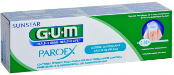 Pasta de Dinți GUM ParoEx Reduce Inflamația Gingiilor cu Clorhexidina 0.06 și CPC 0.05 75gr