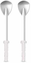 Set 2x Rezerve Waterpulse GS-300 Capete Curatare Limba pentru Dusuri Bucale Waterpulse Albe 