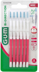 Set 6x Periute Interdentare GUM Bi-Direction pentru Curatare in Profunzime Tratate cu Clorhexidina 1.2mm 