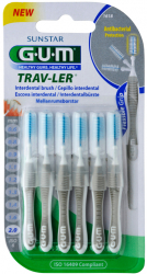 Set 6x Periute Interdentare GUM Trav-Ler pentru Curatare in Profunzime Tratate cu Clorhexidina 2.0 mm 
