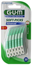 Set Periute Interdentare GUM Soft Picks Texturate pentru Curatare in Profunzime Aroma de Menta 30 buc