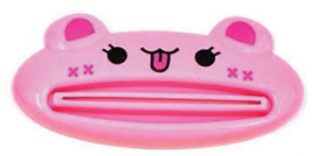 Storcator Ecoco pentru tub Pasta de Dinti Gel Crema Plastic fara BPA model Pisica Roz 