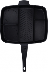 Tigaie Multifunctionala 5 in 1 Antiaderenta Maner Ergonomic Master Magic Pan Negru