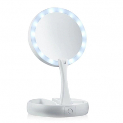 Oglinda Machiaj cu Lumina MRG M843 MyFoldAway USB Alb Expensibila 