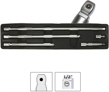Set De Prelungitoare 1/2 Cu Cap Semirotund 
