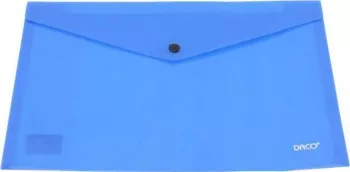 Mapa Plic Plastic A4 DACO Inchidere cu Capsa 200 MIC Albastra Mape din Plastic A4 Dosar Documente Dosar cu Capsa 