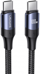 Cablu USB-C la USB-C 100 W PD incarcare super fast charge si transfer date ranforsare dubla lungime 3 metri Negru KOF-BBL6622 