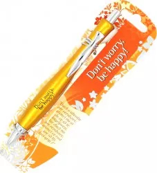 Pix elegant personalizat cu mesaj Dont worry be happy 