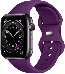 Curea din silicon pentru Apple Watch 1 / 2 / 3 / 4 / 5 / 6 / 7 / SE dimensiune 40 / 41 mm Mov KOF-BBL6687 