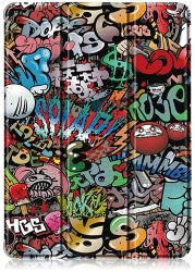 Husa tip carte pentru iPad Mini 6 2021 piele ecologica model graffiti Multicolor KOF-BBL6674 