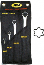 Set De 4 Chei Torx Late In Suport De Panza 