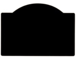 Tabla Scolara sub Forma de Autocolant pentru Scris cu Creta dreptunghi usor rotunjit Neagra 100 x 60 cm 