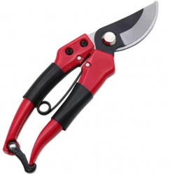 Foarfeca de gradina 18.5 cm sistem blocare rosu/negru 