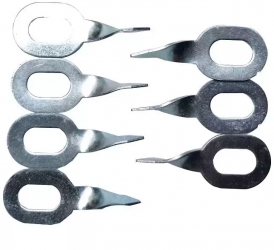 Set 100 saibe ovale rasucite pentru indreptat tabla HILMANN 