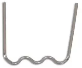 Set de 100 cleme U-0.6mm pentru reparat plastic HILMANN 