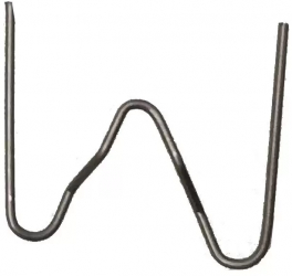 Set de 100 cleme V Ext-0.6mm pentru reparat plastic HILMANN 