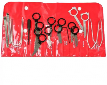 Set scule pentru demontat casetofoane auto 