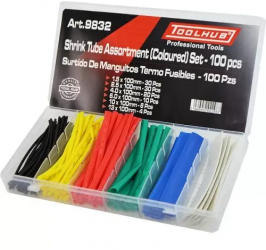 Trusa cu tuburi termocontractabile colorate 100 buc 