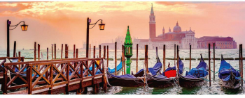 Puzzle gondole in Venetia 1000 piese Ravensburger 
