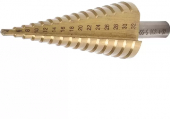 Burghiu din titan cu gaurire in trepte 4-32mm