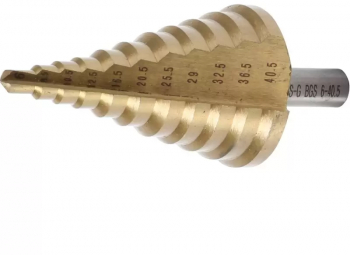 Burghiu din titan cu gaurire in trepte 6-40.5mm 