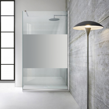 Paravan dus walk-in Aqua Roy INOX model Line incolor 100x195 cm sticla 8 mm clara securizata 