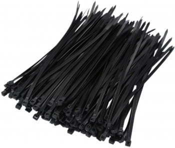 Set 100 bride zimtate din nailon 3.5x200mm cu autoblocare tip colier Xtreme 07157 pentru fixare si legare negre 