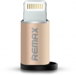 Adaptor / OTG / Conector Micro USB - Compatibil cu Mufa Lightning Remax Gold 
