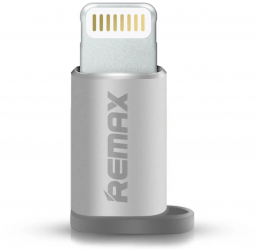 Adaptor / OTG / Conector Micro USB - Compatibil cu Mufa Lightning Remax Silver 
