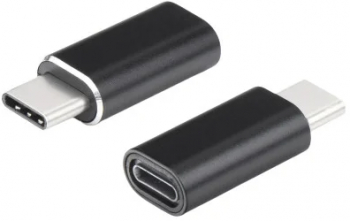 Adaptor / OTG / Conector USB Tip C - Compatibil cu Mufa Lightning Negru