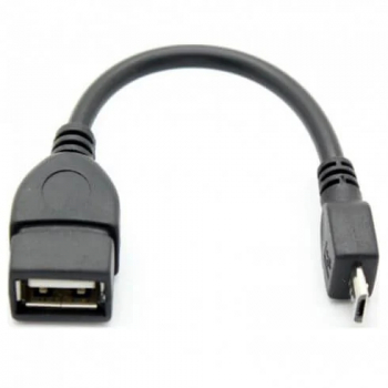 Adaptor / OTG cu Mufa USB Female - Micro USB Bulk Negru 