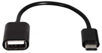 Adaptor / OTG cu Mufa USB Female - USB Type C Bulk Negru 