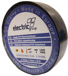 Banda Izolatoare Electric Negru E151920N 19 mm X 20 m 