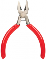 Cleste de precizie cu arc Xtreme 00546 130mm suprafata prindere zimtata rosu cu negru 