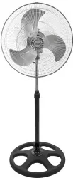 Ventilator cu picior FLORIA 3840 negru cu gri 3 in 1 Putere 55 W 3 viteze diametru 45 cm 