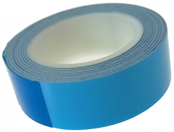 Banda dublu adeziva pentru montare Polytex 01600 19mm latime 1.5m lungime albastra 