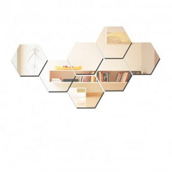 Set Stickere Acril Decorative Hexagon 160 mm x 160 mm x 5 bucati 