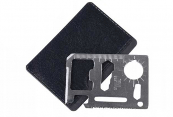 Card multifunctional pentru supravietuire cu husa de protectie Negru COM-BBL6839 