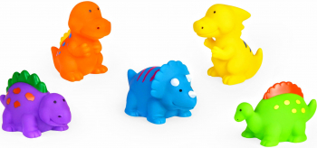 LENA - JUCARII DE BAIE - SET 5 FIGURINE DINOZAURI- FARA FTALATI - 65512 
