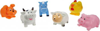 LENA - JUCARII DE BAIE - SET 6 FIGURINE ANIMALE DE LA FERMA- FARA FTALATI - 65523 