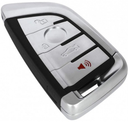 Carcasa Cheie Auto Techstar® BMW Seria 1 2 3 4 5 6 7 X 4 Butoane Cu Lama Argintiu 