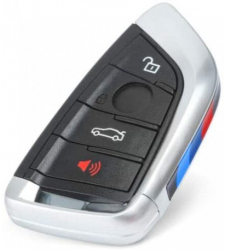 Carcasa Cheie Auto Techstar® BMW Seria 1 2 3 4 5 6 7 X 4 Butoane Cu Lama Neagra 