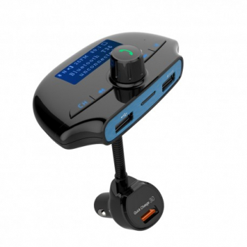 Modulator FM Techstar® T36 Wireless Bluetooth 3.0 Microfon Integrat Quick Charge 3.0 Afisare Voltaj Slo 