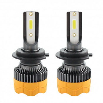 Set 2 LED-uri Auto Techstar® A8 H7 40w 4000 Lumeni 6500K AUTO 12-24 Volti COB Canbus Radiator Alumin