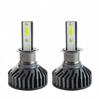 Set 2 LED-uri Auto Techstar® P1 H3 36w 4000 Lumeni 6500K AUTO 12-24 Volti DOB Canbus Miez Cupru Rad 
